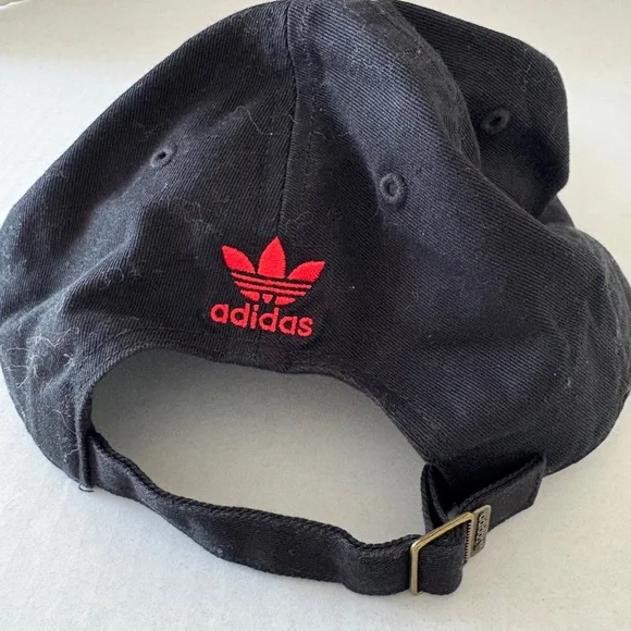 Adidas Adjustable Black Hat Patriotic Embroidered‎ American Flag Theme Logo. - Picture 2 of 12